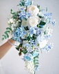 Classic Blue Wedding Bouquets