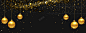 圣诞节黑金装饰物星光黑色banner 圣诞节 新年 高清背景 背景 设计图片 免费下载 页面网页 平面电商 创意素材