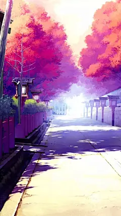 二次元 美景图 卡通 插画 动漫 场景 手机 壁纸 电脑 桌面 美图 唯美 图片 素描 素材