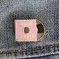 Music Please Vinyl Record Enamel Pin