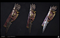 Assassin's Creed Odyssey - Weapon Creation - by Jonathan BENAINOUS, Jonathan BENAINOUS : On Assassin's Creed Odyssey I was in support of the Character Team for a couple of months and in charge of creating and texturing various weapons such as quivers, bow