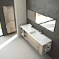 PLANAR - Wandmontierter waschtisch-unterschrank / lackiertes holz / holzfurnier / keramik by NOVEL BATHROOM FURNITURE | ArchiExpo : Entdecken Sie alle Informationen zu wandmontierter Waschtisch-Unterschrank / lackiertes Holz / Holzfurnier / Keramik PLANAR