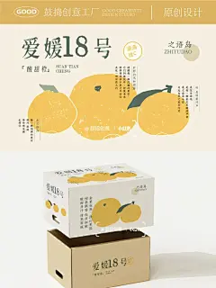 原创设计丨之语岛酸甜橙朴拙风插画包装_1_鼓捣创意_来自小红书网页版