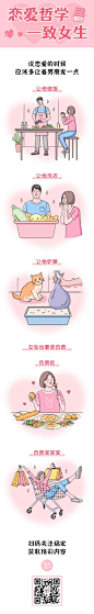 情人节节日话题恋爱哲学条漫