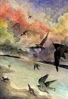天才中国风插画少女早稻-野兽，每一件作品都让人拍案叫绝！