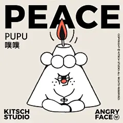刻奇KITSCHPEACE&amp;LOVE壁纸两张 - 小红书