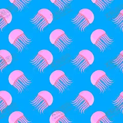 水母图案无缝动感 【酷图网】无缝,印花,循环,图案,数码,布料,服装,童装,水母,水母插画,卡通水母,可爱水母,小水母,素材,元素,插画,插图,矢量,图片,水母图案,可爱,海报素材,背景,动物,手绘,水母元素,水母素材,包装,简约,平铺,四方,连续,壁纸,简笔画,趣味,海洋生物,梦幻,海洋馆,海底世界,水族馆,蓝色,粉色,动感