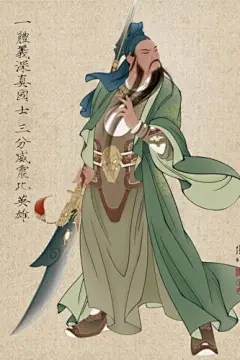威武关公手机壁纸 640x960