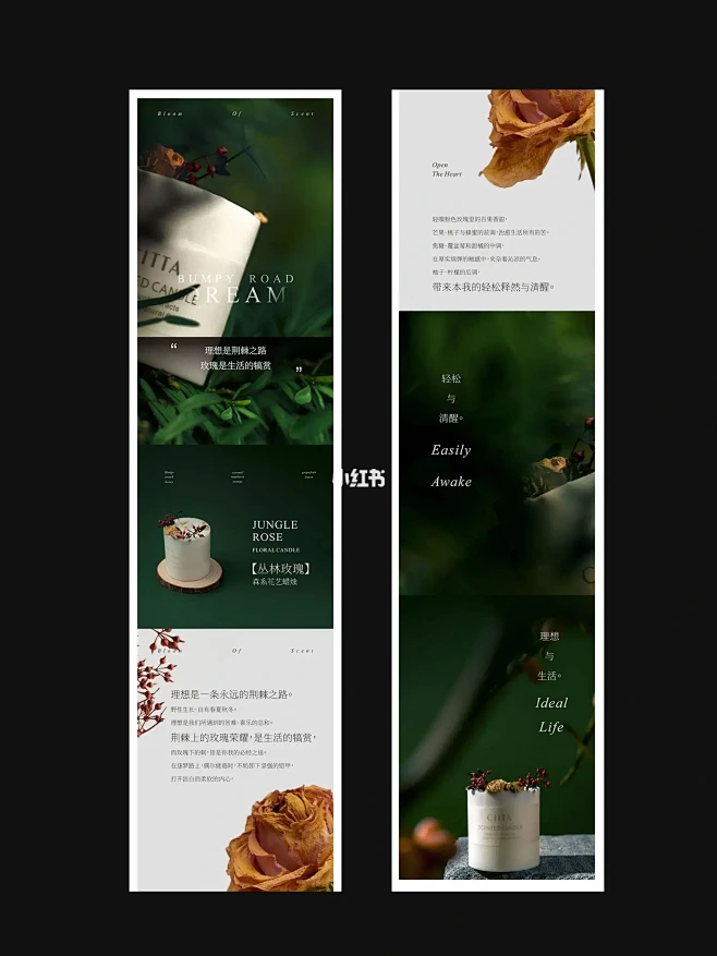 香薰公众号长图设计-花瓣网