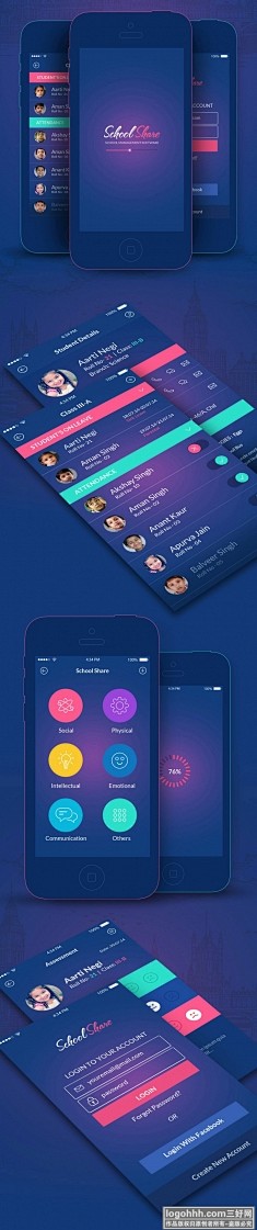 学校共享计划IOS APP界面交互设计 ...