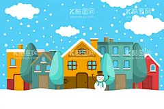 冬天背景   - 源文件下载【酷图网】冬天背景,冬日背景,冬日风景,下雪,雪地,寒冷,梦幻,冬天壁纸,景色,自然季节,冬季,插图,冰天雪地,手绘,卡通,风景地形,