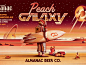 Almanac Beer Co. Peach Galaxy Beer Label (Close Up)