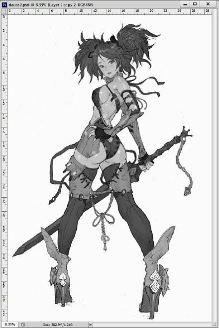 D神触kilart的黑白线稿作品持续更新...