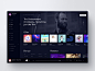 Music UI Design Exploration your playlist your music desktop app new releases popular genres popular album discover-music player radio web client design interface now playing view application ui fluent design desktop fluent music  player