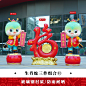 春节元旦新年卡通蛇雕塑玻璃钢2025蛇年吉祥物商场售楼部美陈摆件-淘宝网