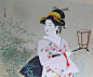 【日本画家伊東深水（いとう しんすい）作品】
伊东深水 Ito Shinsui (1898～1972) 日本画家。1898年2月4日生于东京，1972年5月8日卒于同地。伊东深水强调绘画本身的表现力，他的画风渊源于浮世绘美人画，但突出地表现了现代女性的艳丽美，被视为日本现代美人画的代表作家。