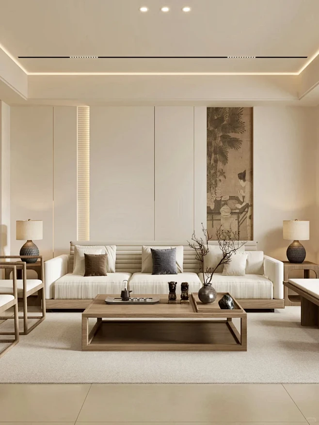 91m²宋式美学新作！属于90后新中式我先装了 - 小红书-花瓣网