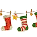 圣诞节PNG，免抠素材，圣诞袜