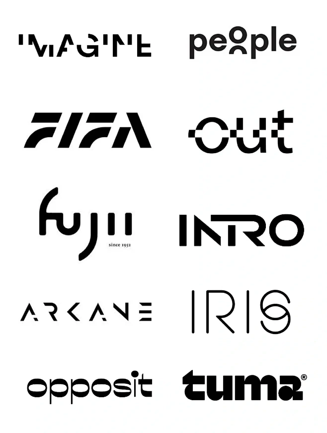 logo设计｜未来感潮流英文字体设计