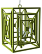 Stray Dog Designs Jay Chandelier, Chartreuse modern chandeliers