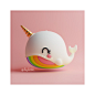 rainbowunicornwhale, Puffy puffpuff : little sweet commission from @happyfruitshop