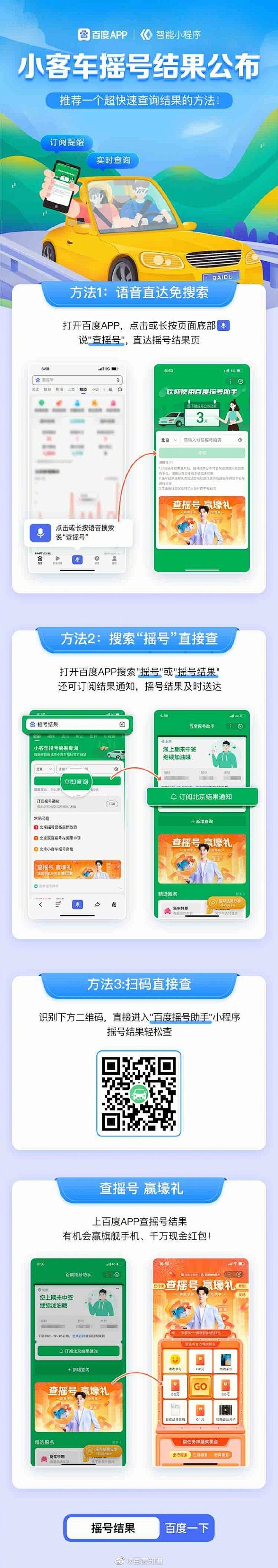 #摇号查询上百度#
北京、深圳小客车摇号...