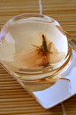 Japanese sweet jelly with sakura inside