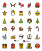 [美工云]-Christmas-icons可爱圣诞节矢量图标集_PNG：