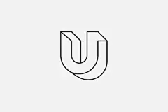 字母 U 的创意LOGO设计 ​​​​