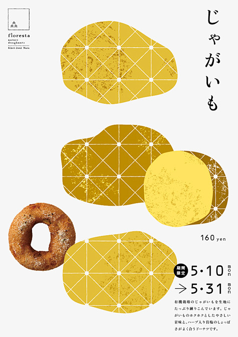 日本甜甜圈品牌floresta品牌全案设...