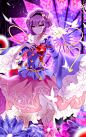 Anime 2200x3500 anime anime girls sheya Touhou Komeiji Satori short hair purple hair dress purple eyes looking at viewer