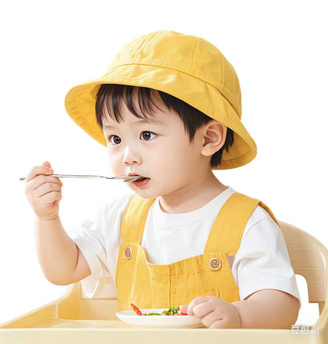 小男孩吃饭图 (4)