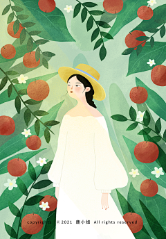 鹿小姐D采集到鹿小姐的插画