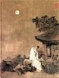 李白《静夜思》
床前明月光，疑是地上霜。
举头望明月，低头思故乡。