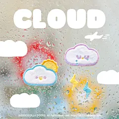 哥斯拉小姐魔法工坊 原创少女心刺绣贴布贴补丁贴 晴雨天气-淘宝网