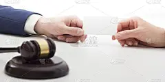 商务主管交换名片空白