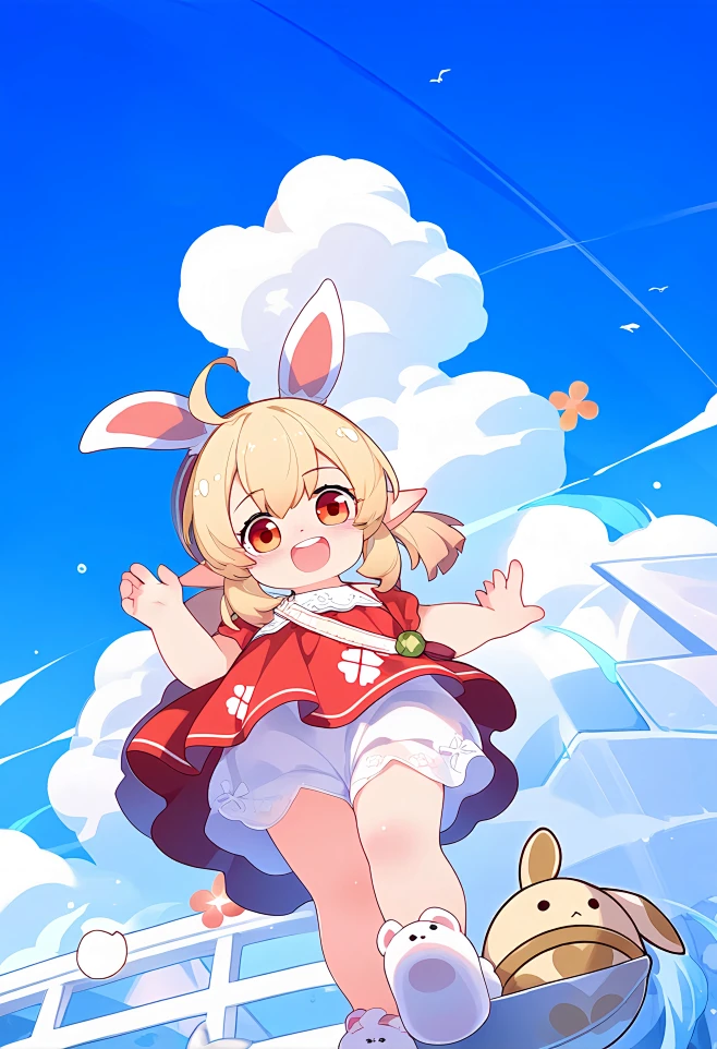 #可莉 兔兔 - kelai的插画-花瓣网