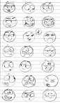 【100种漫画人物表情+眼睛素材】仅供分享学习，侵删！ ​（转）via @手绘手账素材 ​