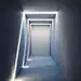 3D立体霓虹灯虚拟空间场景抽象迷幻KTV展板的闪烁JPG背景超清素材