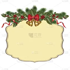 庆祝活动,建筑结构,贺卡,新的,无人,蝴蝶结,绘画插图,圣诞树,云杉