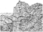 线描山水