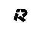 R明星现代主义矢量图标设计网格标记标志标识几何明星现代徽标r
