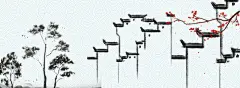 中国风元素图案宣传海报背景psd