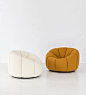 Pierre Paulin Fauteuil Alpha chairs. Pierre designed the pieces for the Elysée Palace under President Pompidou in 1969.