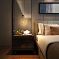 现代卧室床具组合设计-家居设计-软装?美模