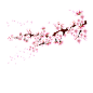古风 古画 满面 桃花 淡彩 水粉 动植物元素免抠png图片壁纸