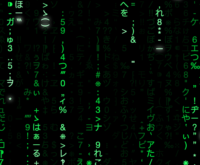 矩阵数字雨（动画版）