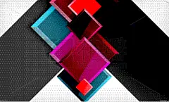 几何形状,明亮,色彩鲜艳,正方形,块状,活力,华丽的,商务,砖,技术
