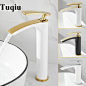16.25US $ 35% OFF|Tuqiu Bathroom Faucet Brass Gold Black Bathroom Basin Faucet Cold And Hot Water Mixer Sink Tap Deck Mounted White & Gold Tap|Basin Faucets|   - AliExpress : Smarter Shopping, Better Living!  Aliexpress.com