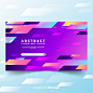 Free vector abstract landing page